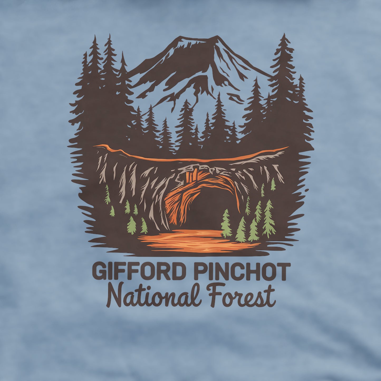 Gifford Pinchot National Forest Crewneck Sweatshirt Adventure and Outdoors Themed Sweatshirt