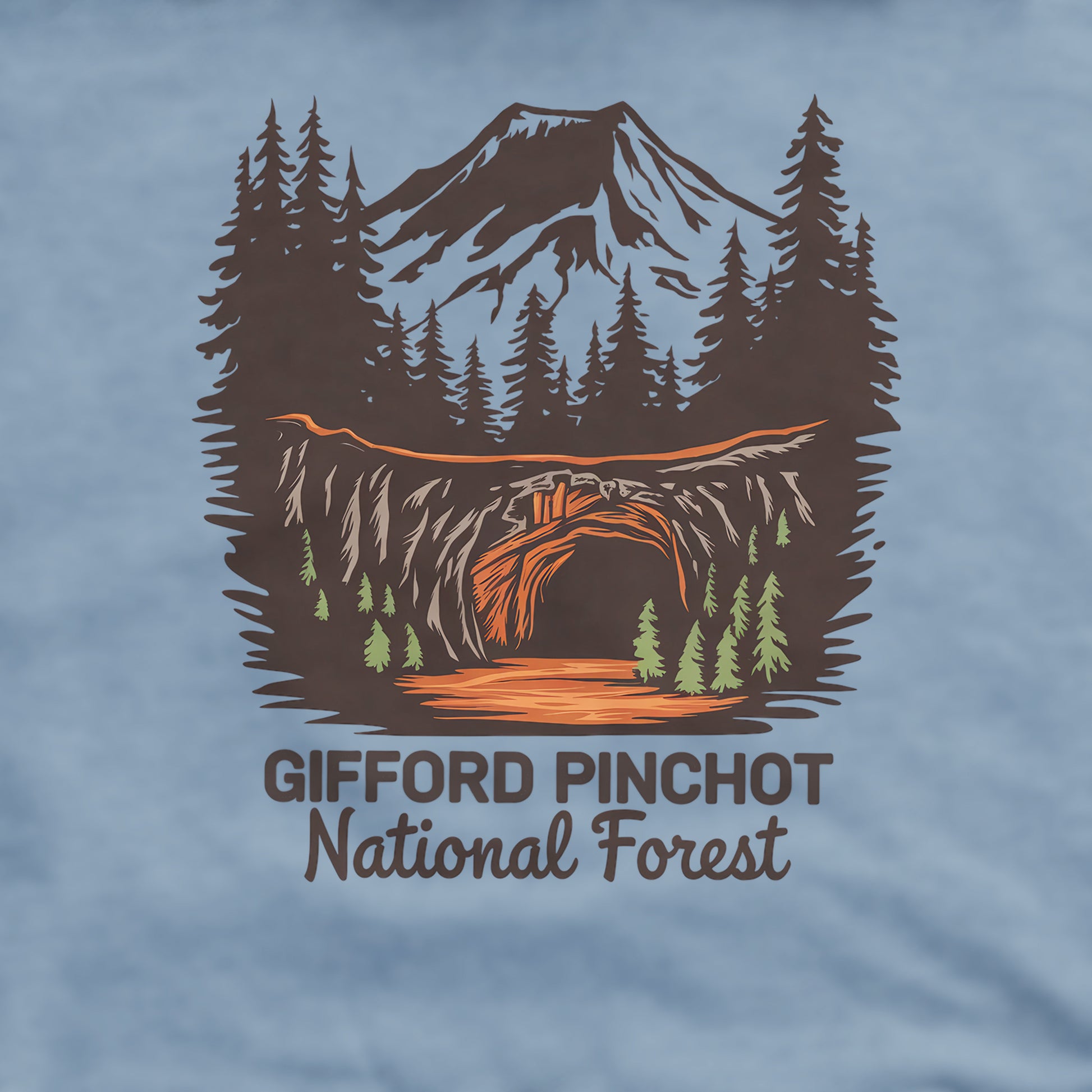 Gifford Pinchot National Forest Crewneck Sweatshirt Adventure and Outdoors Themed Sweatshirt