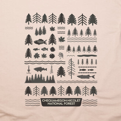 Chequamegon-Nicolet National Forest T-Shirt Adventure and Outdoors Themed T-Shirt
