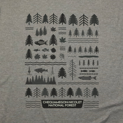 Chequamegon-Nicolet National Forest T-Shirt Adventure and Outdoors Themed T-Shirt