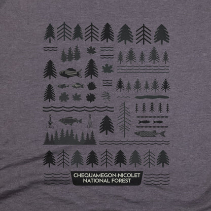 Chequamegon-Nicolet National Forest T-Shirt Adventure and Outdoors Themed T-Shirt