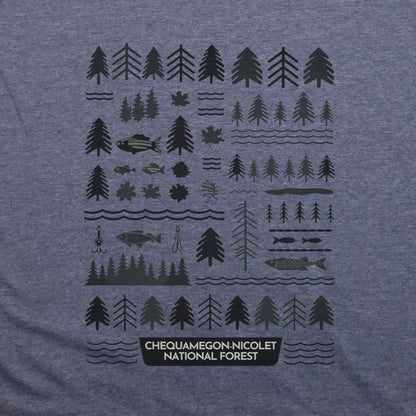 Chequamegon-Nicolet National Forest T-Shirt Adventure and Outdoors Themed T-Shirt