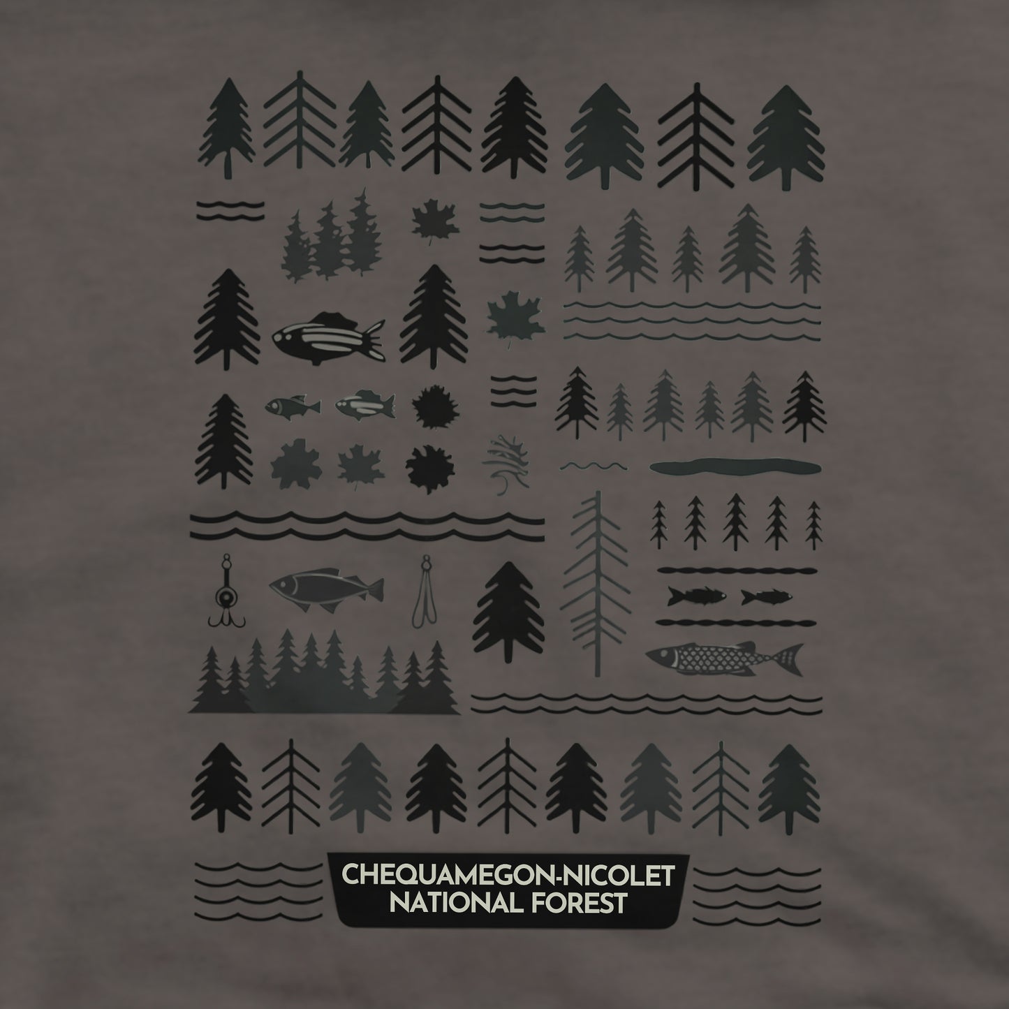 Chequamegon-Nicolet National Forest Crewneck Sweatshirt Adventure and Outdoors Themed Sweatshirt