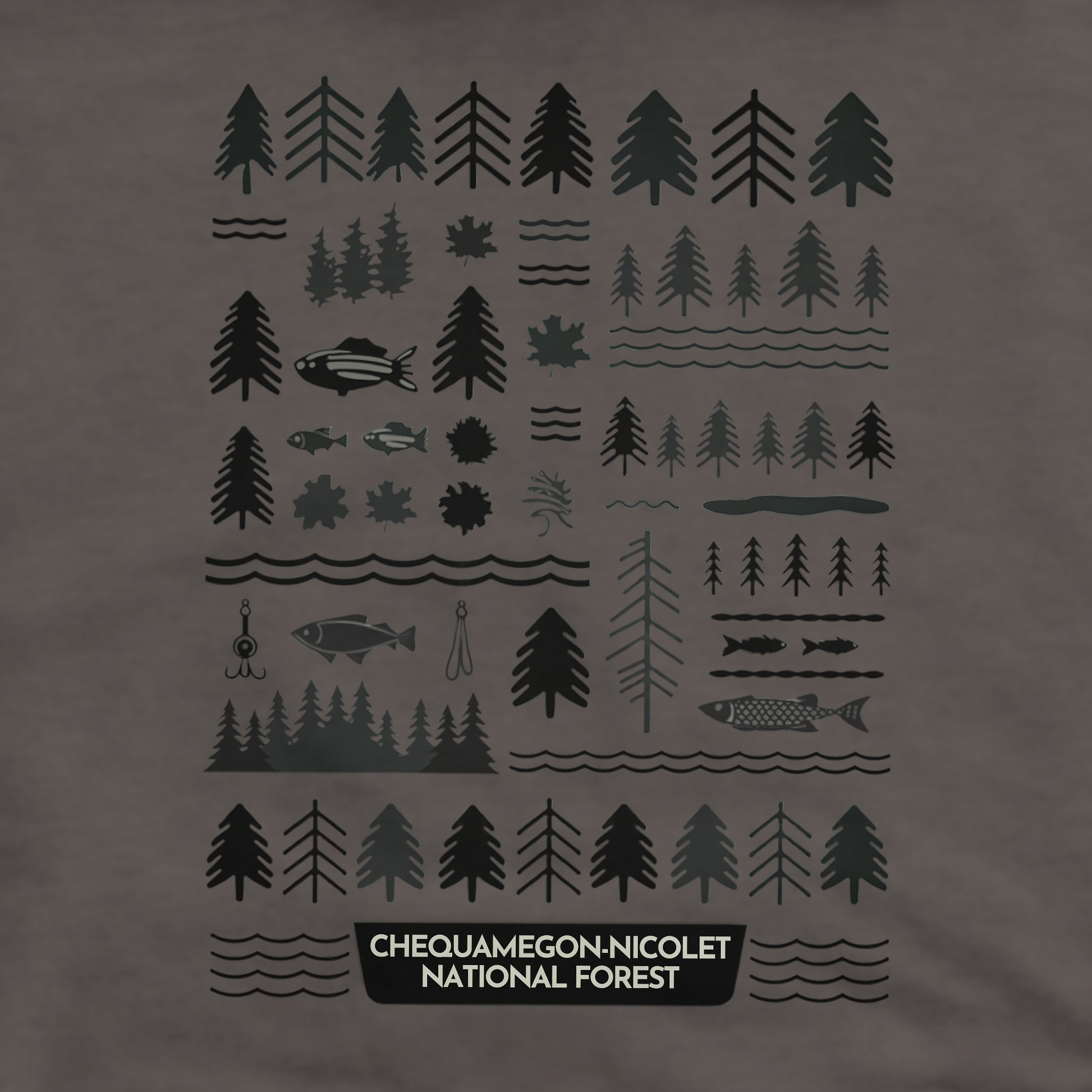 Chequamegon-Nicolet National Forest Crewneck Sweatshirt Adventure and Outdoors Themed Sweatshirt