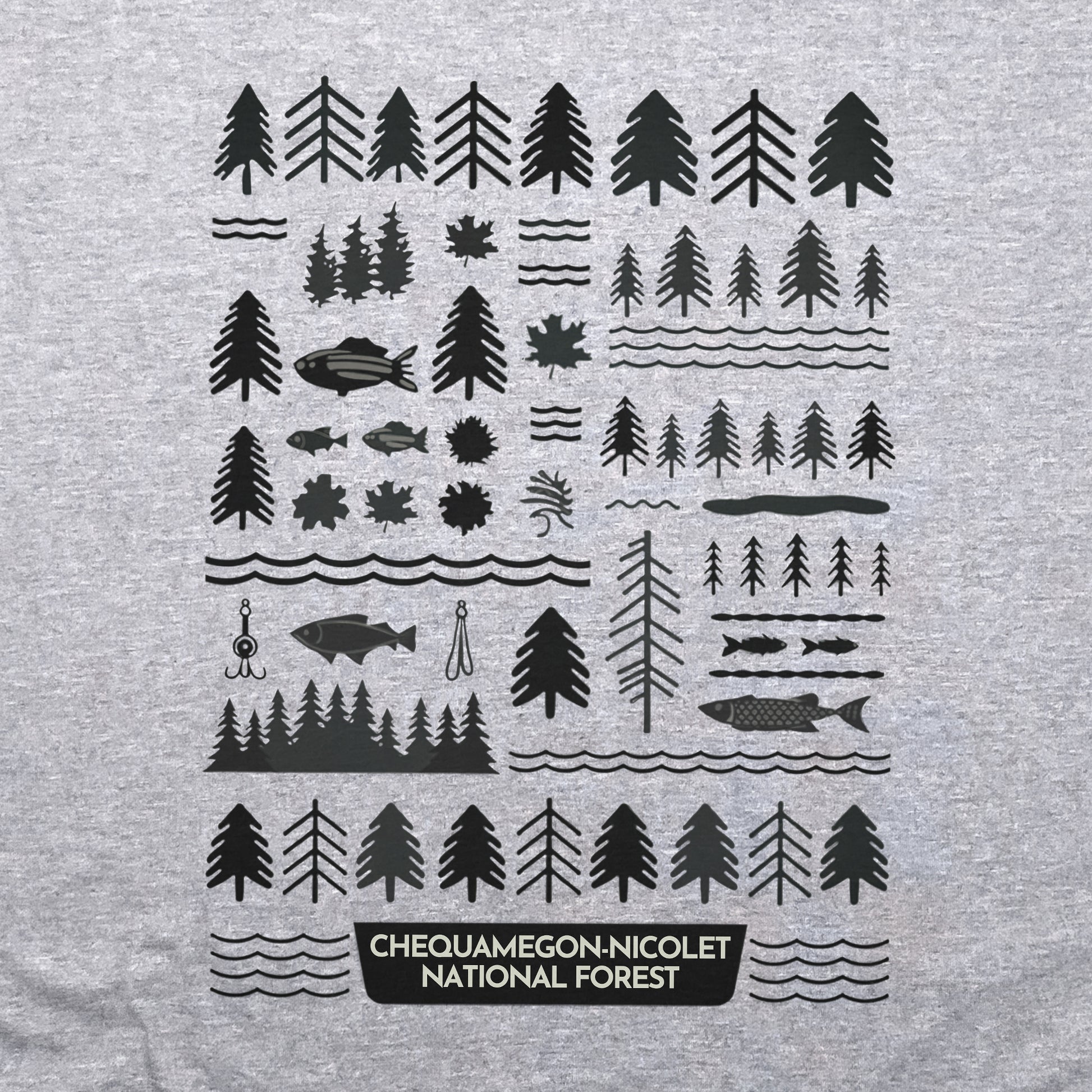 Chequamegon-Nicolet National Forest Crewneck Sweatshirt Adventure and Outdoors Themed Sweatshirt