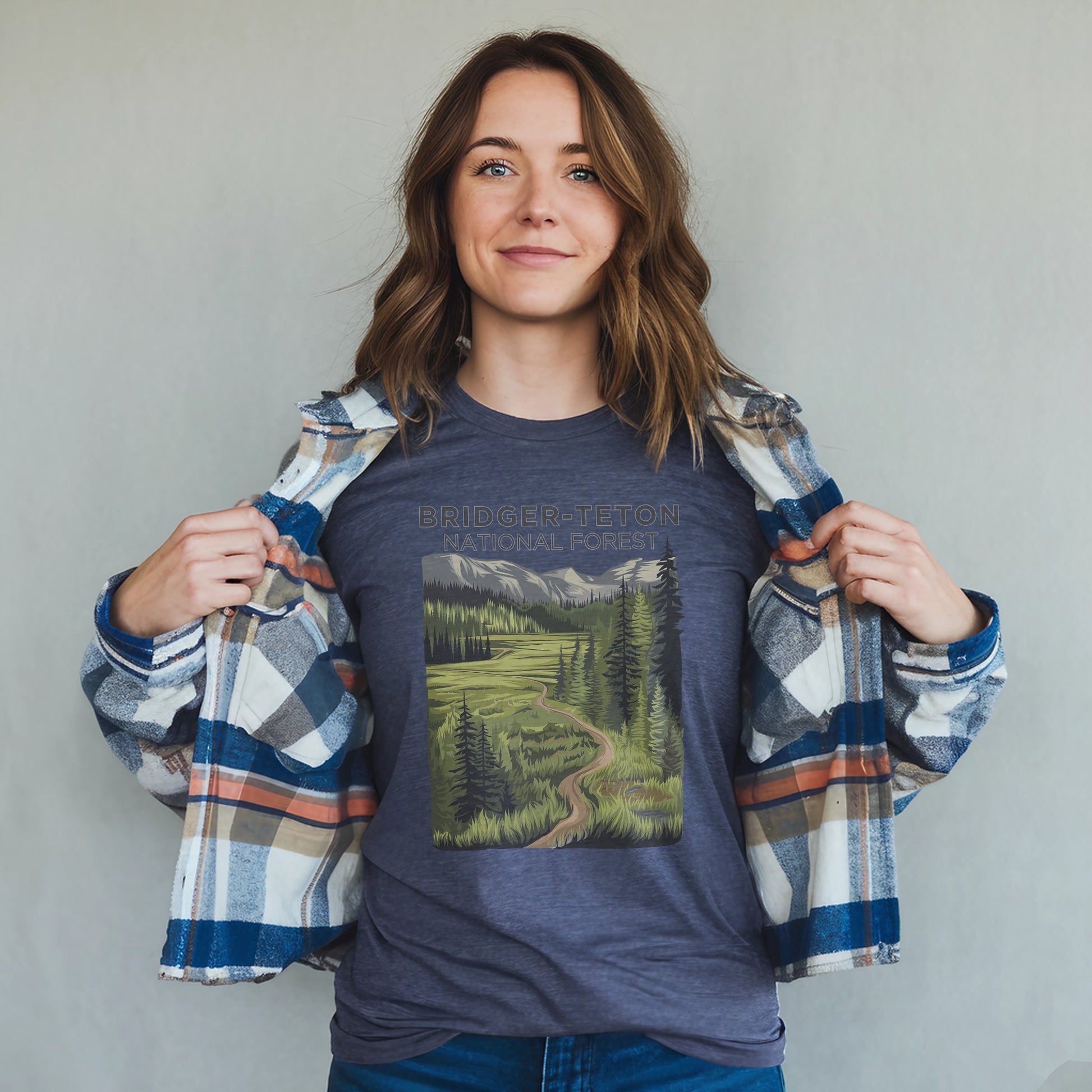 Bridger-Teton National Forest T-Shirt Adventure and Outdoors Themed T-Shirt