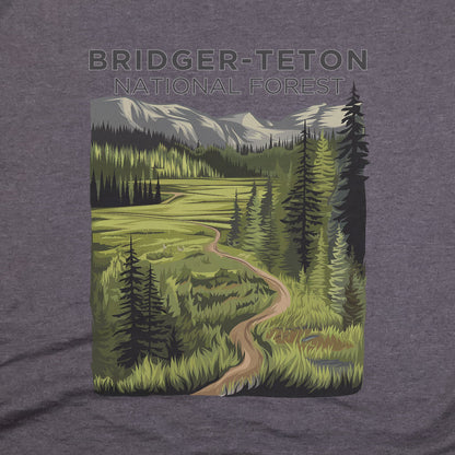 Bridger-Teton National Forest T-Shirt Adventure and Outdoors Themed T-Shirt