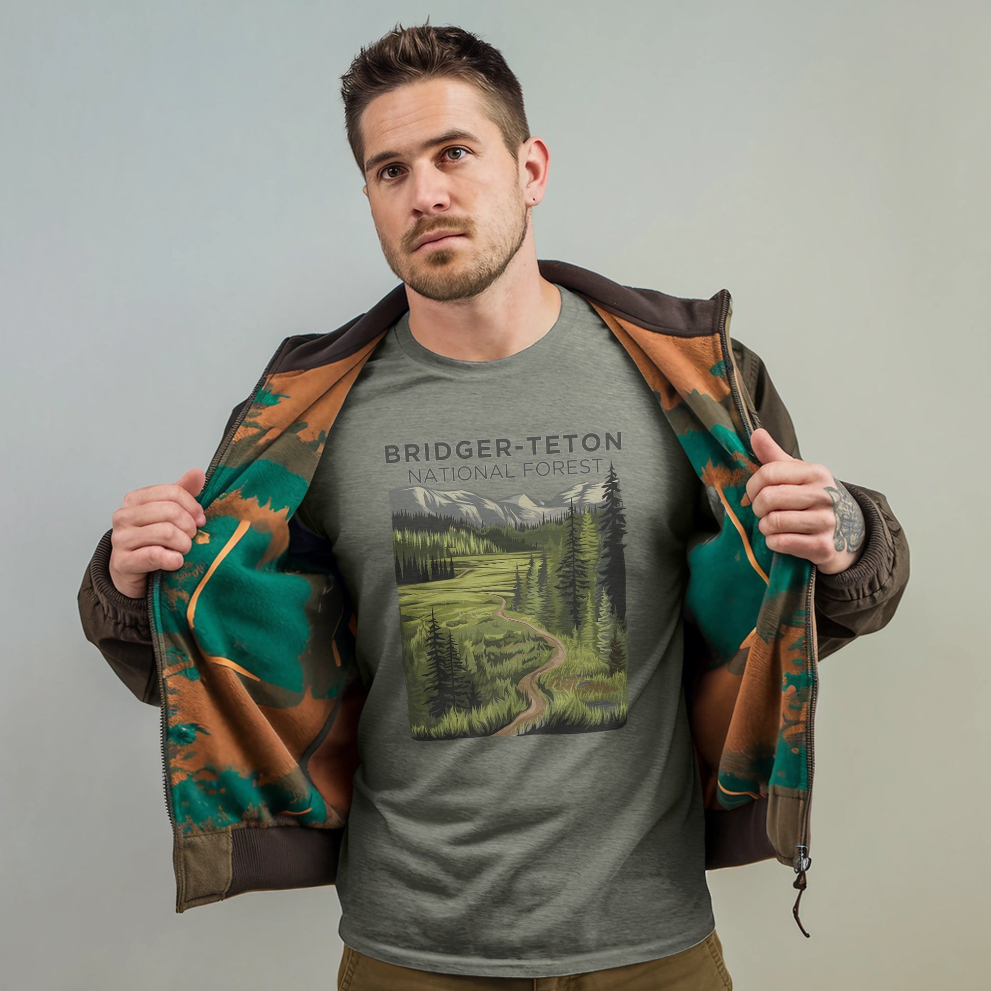 Bridger-Teton National Forest T-Shirt Adventure and Outdoors Themed T-Shirt