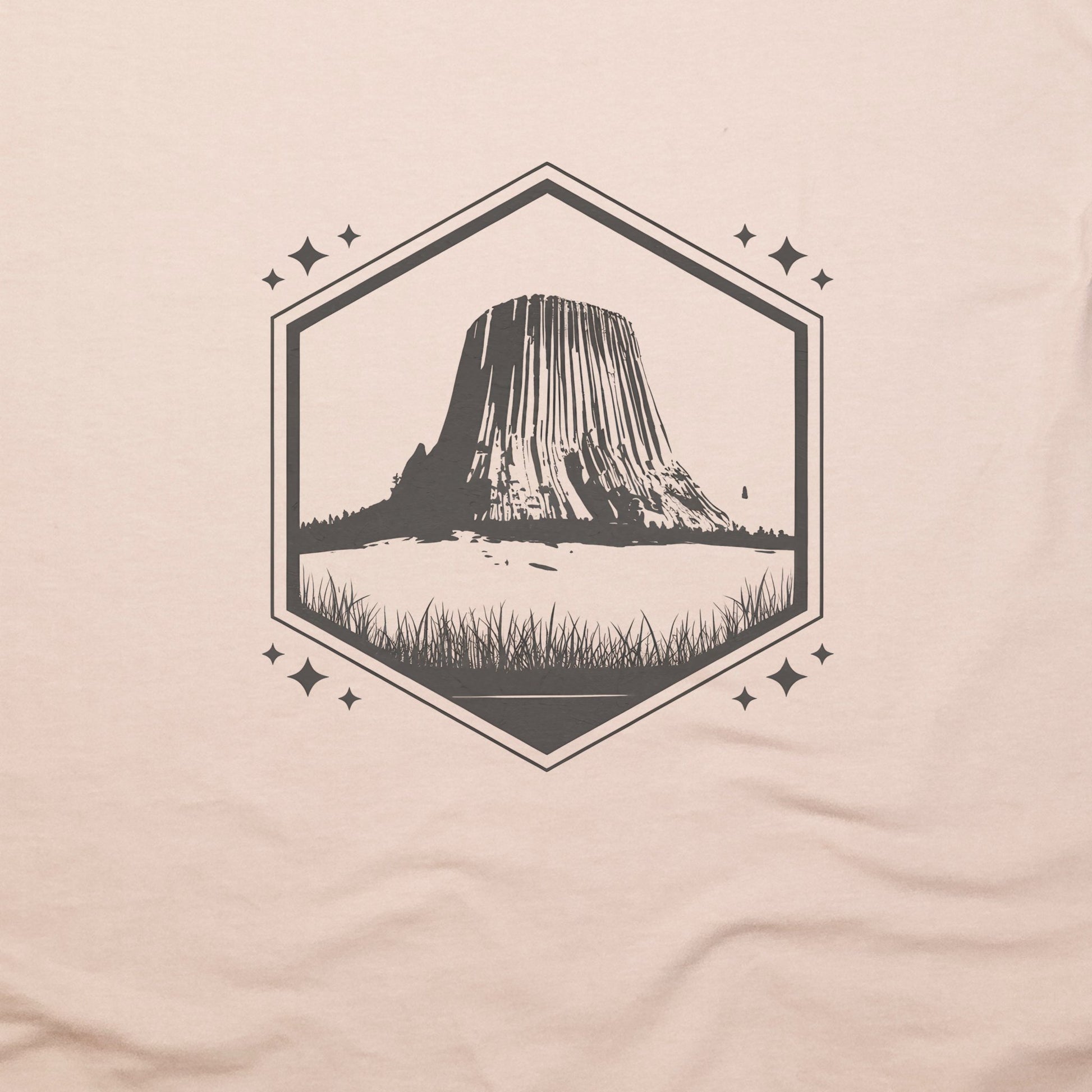 Devil's Tower Wyoming T-Shirt Adventure and Outdoors Themed T-Shirt