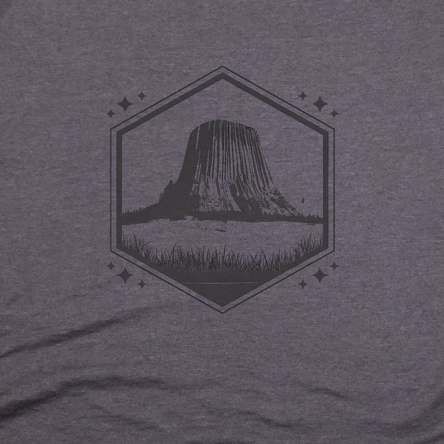 Devil's Tower Wyoming T-Shirt Adventure and Outdoors Themed T-Shirt