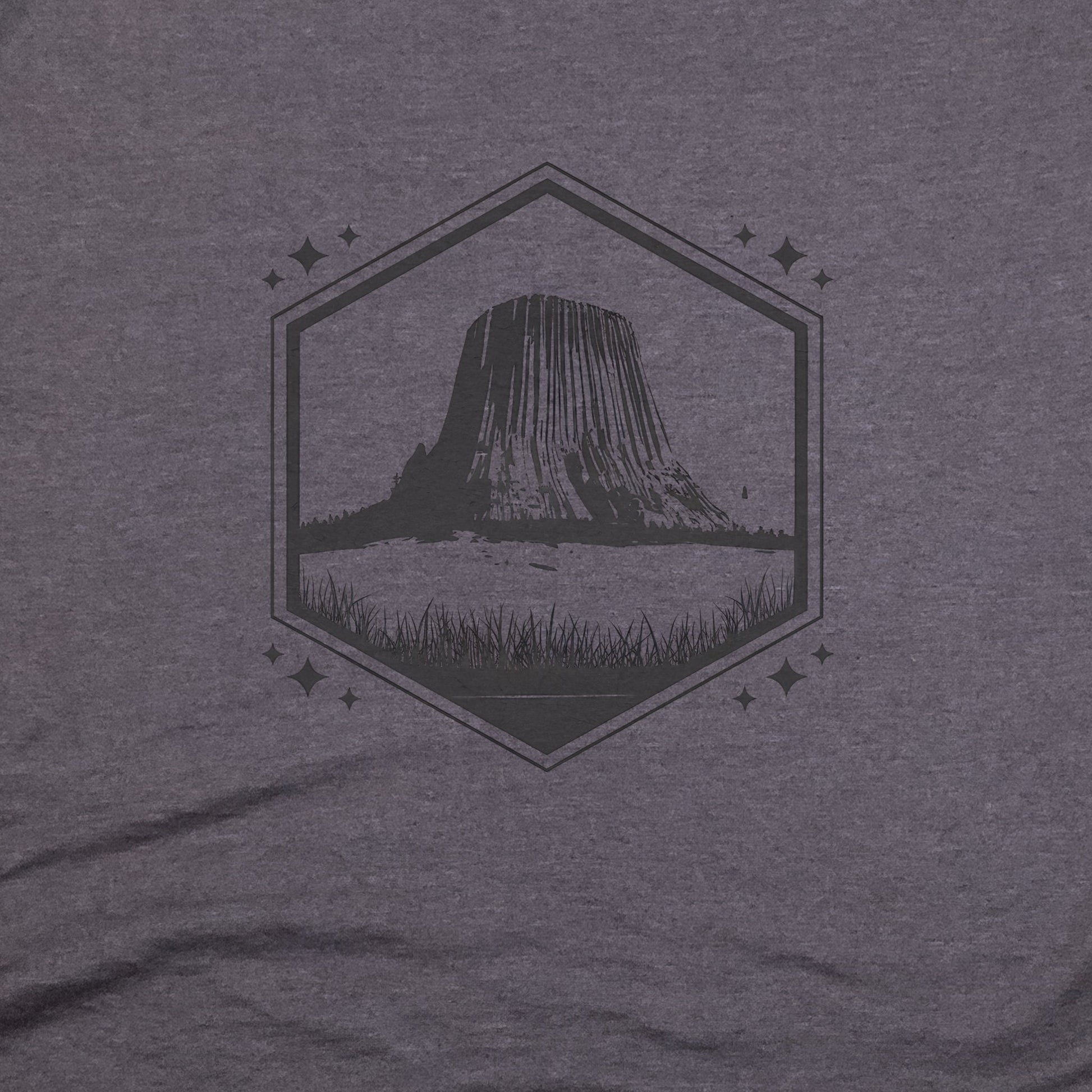 Devil's Tower Wyoming T-Shirt Adventure and Outdoors Themed T-Shirt