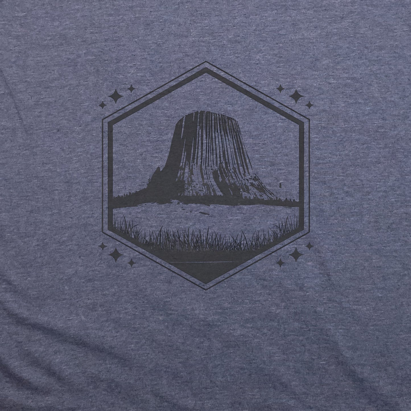Devil's Tower Wyoming T-Shirt Adventure and Outdoors Themed T-Shirt