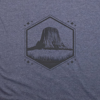 Devil's Tower Wyoming T-Shirt Adventure and Outdoors Themed T-Shirt