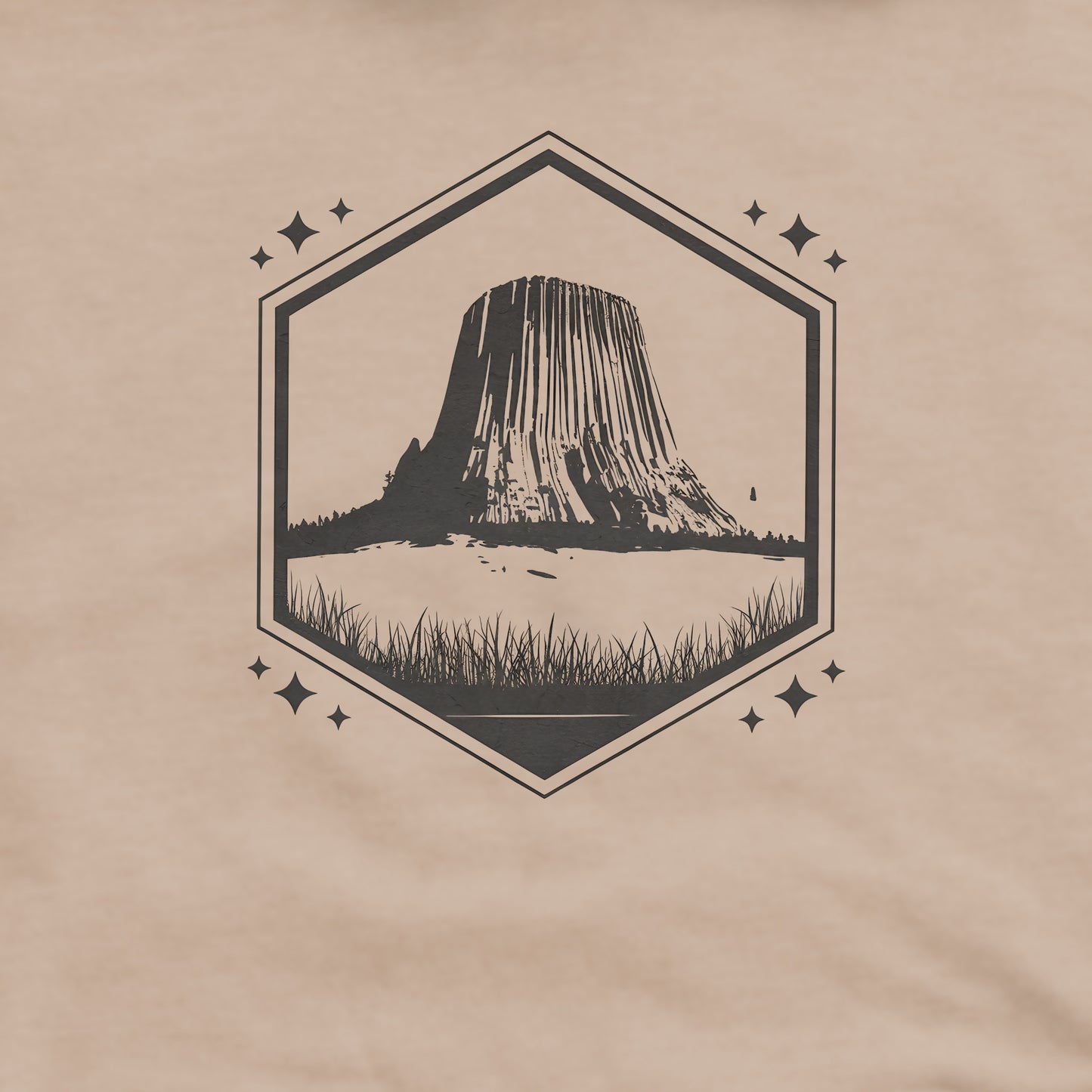 Devil’s Tower Wyoming Crewneck Sweatshirt Adventure and Outdoors Themed Sweatshirt