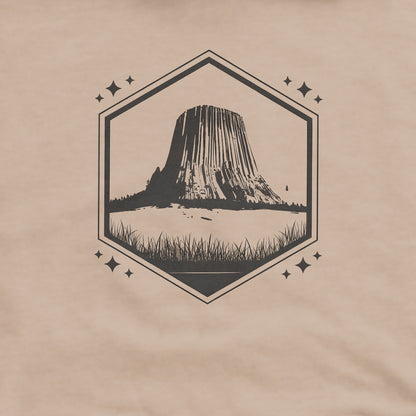 Devil’s Tower Wyoming Crewneck Sweatshirt Adventure and Outdoors Themed Sweatshirt