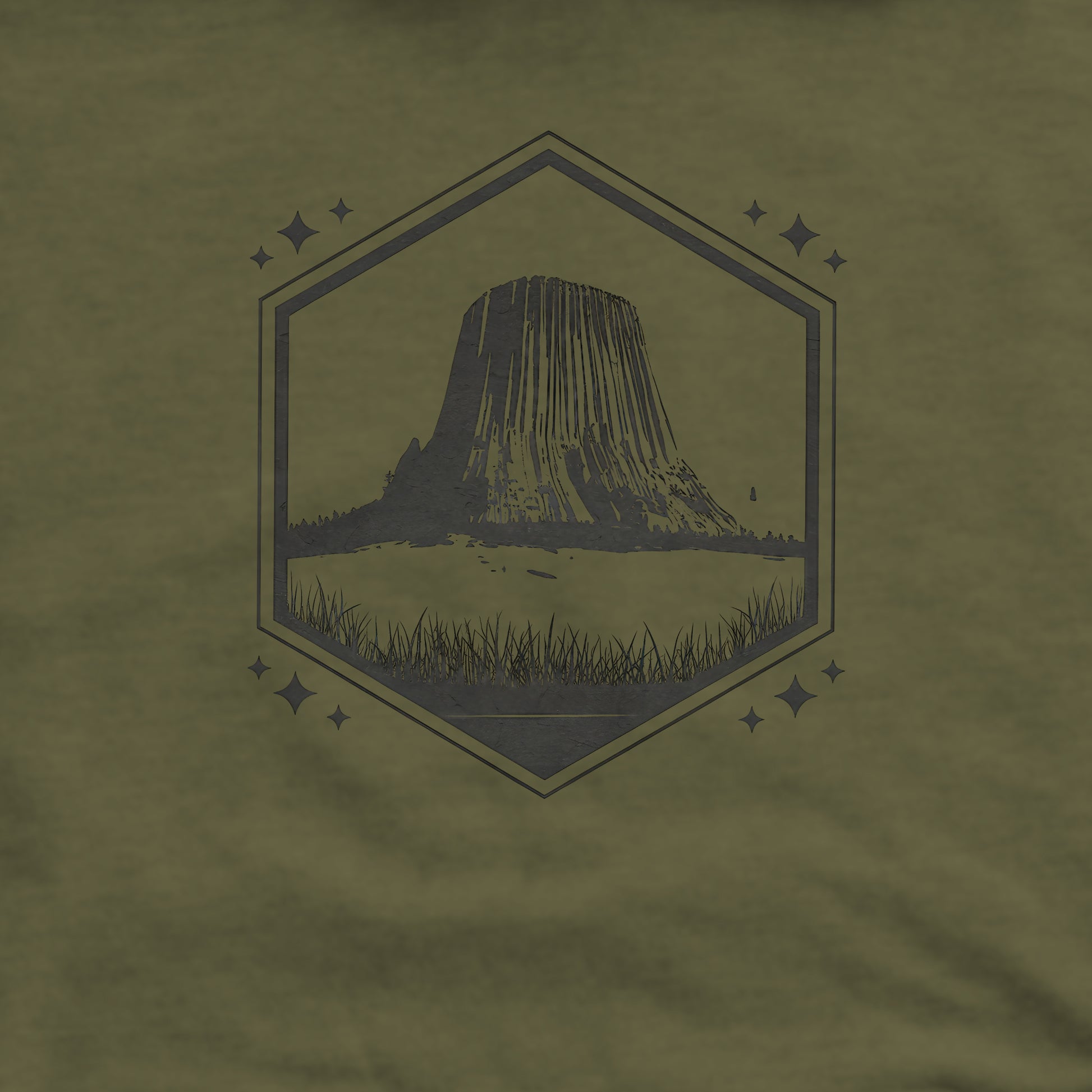Devil’s Tower Wyoming Crewneck Sweatshirt Adventure and Outdoors Themed Sweatshirt