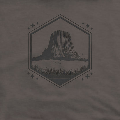 Devil’s Tower Wyoming Crewneck Sweatshirt Adventure and Outdoors Themed Sweatshirt