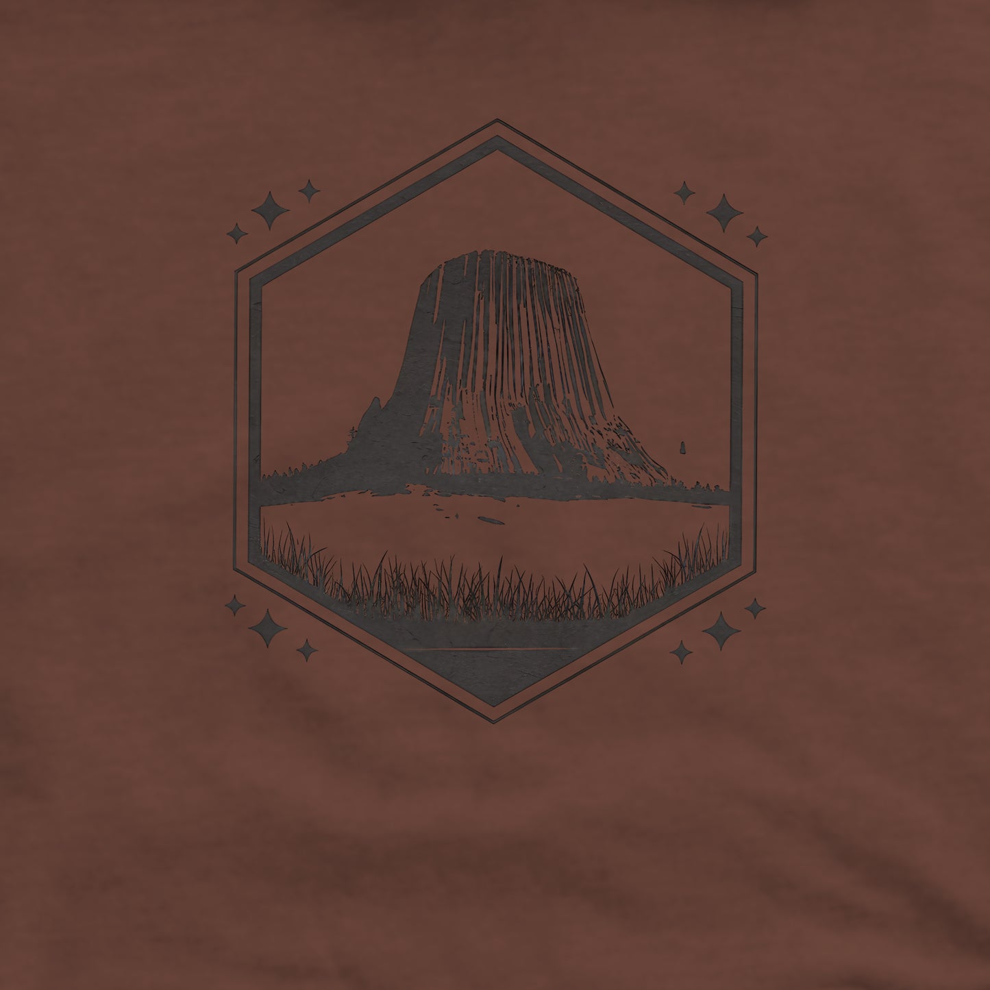 Devil’s Tower Wyoming Crewneck Sweatshirt Adventure and Outdoors Themed Sweatshirt