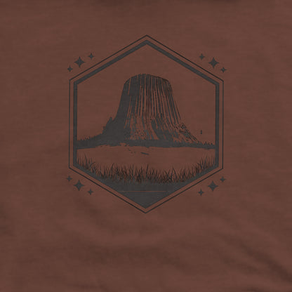 Devil’s Tower Wyoming Crewneck Sweatshirt Adventure and Outdoors Themed Sweatshirt