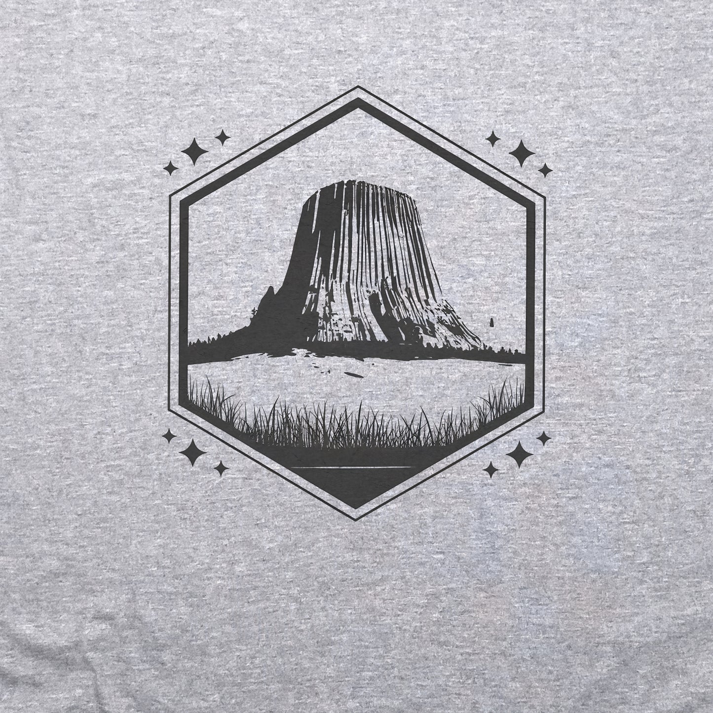 Devil’s Tower Wyoming Crewneck Sweatshirt Adventure and Outdoors Themed Sweatshirt