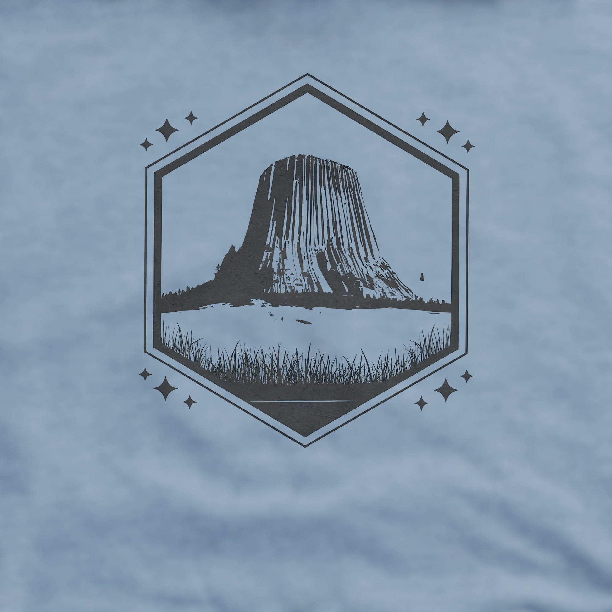 Devil’s Tower Wyoming Crewneck Sweatshirt Adventure and Outdoors Themed Sweatshirt