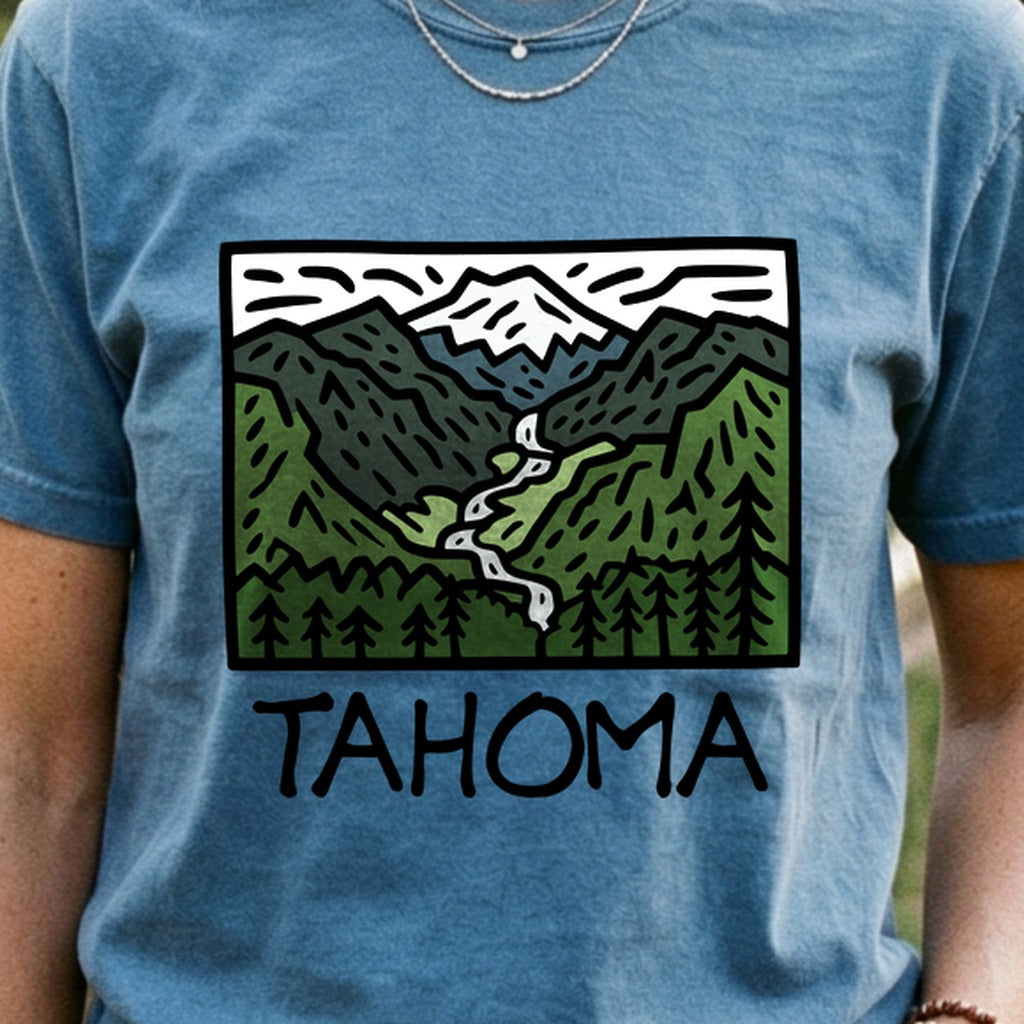 Tahoma Washington Cotton T-Shirt