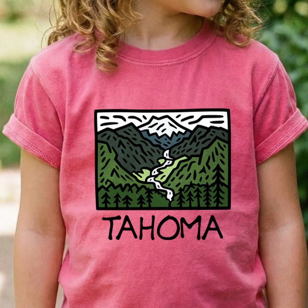 Tahoma Washington Kids Cotton T-Shirt
