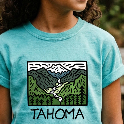 Tahoma Washington Kids Cotton T-Shirt
