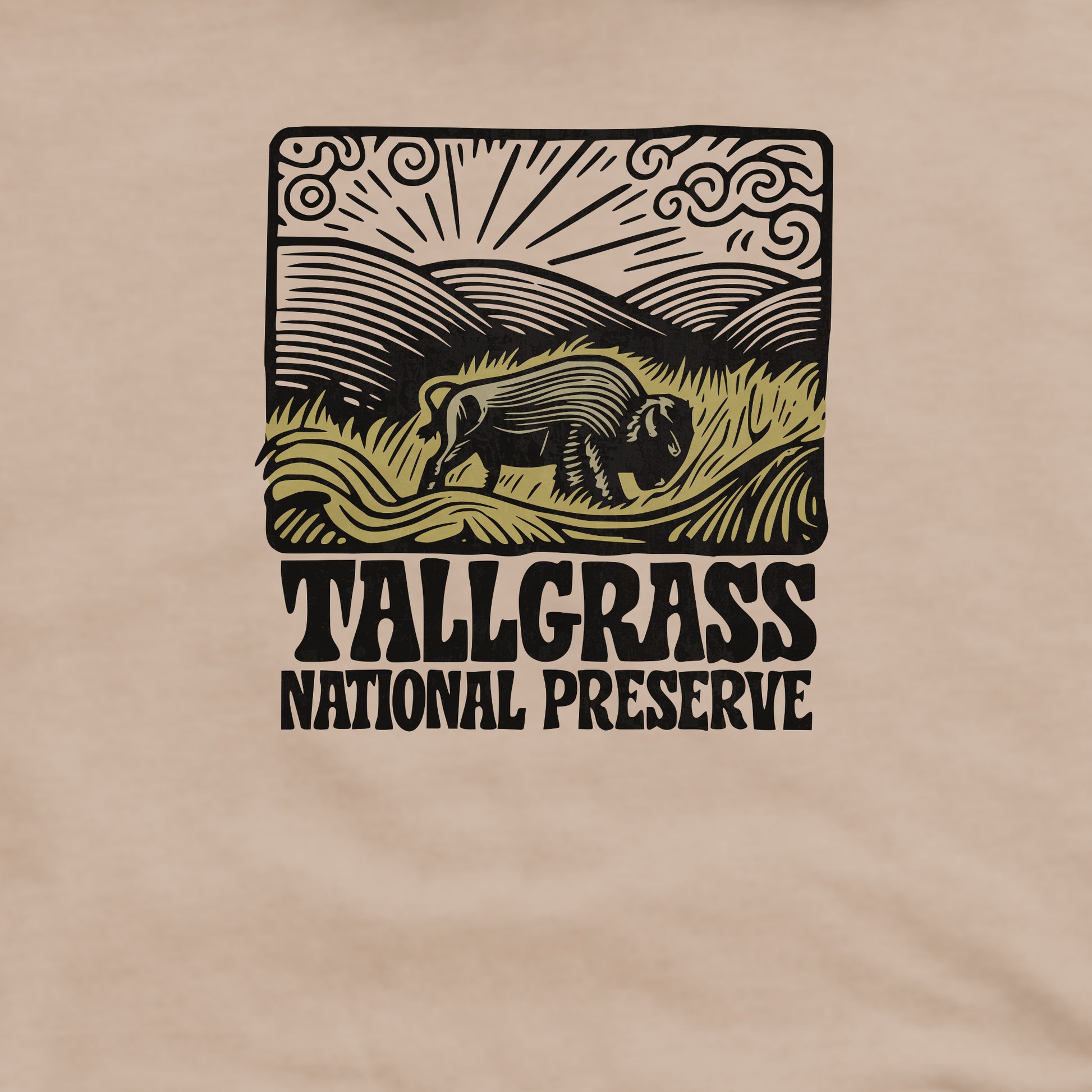 Tallgrass Prairie National Preserve Crewneck Sweatshirt Adventure and Outdoors Themed Sweatshirt