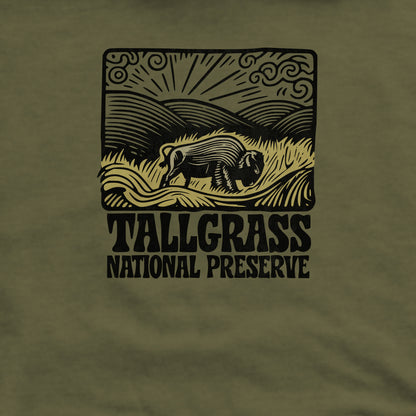 Tallgrass Prairie National Preserve Crewneck Sweatshirt Adventure and Outdoors Themed Sweatshirt