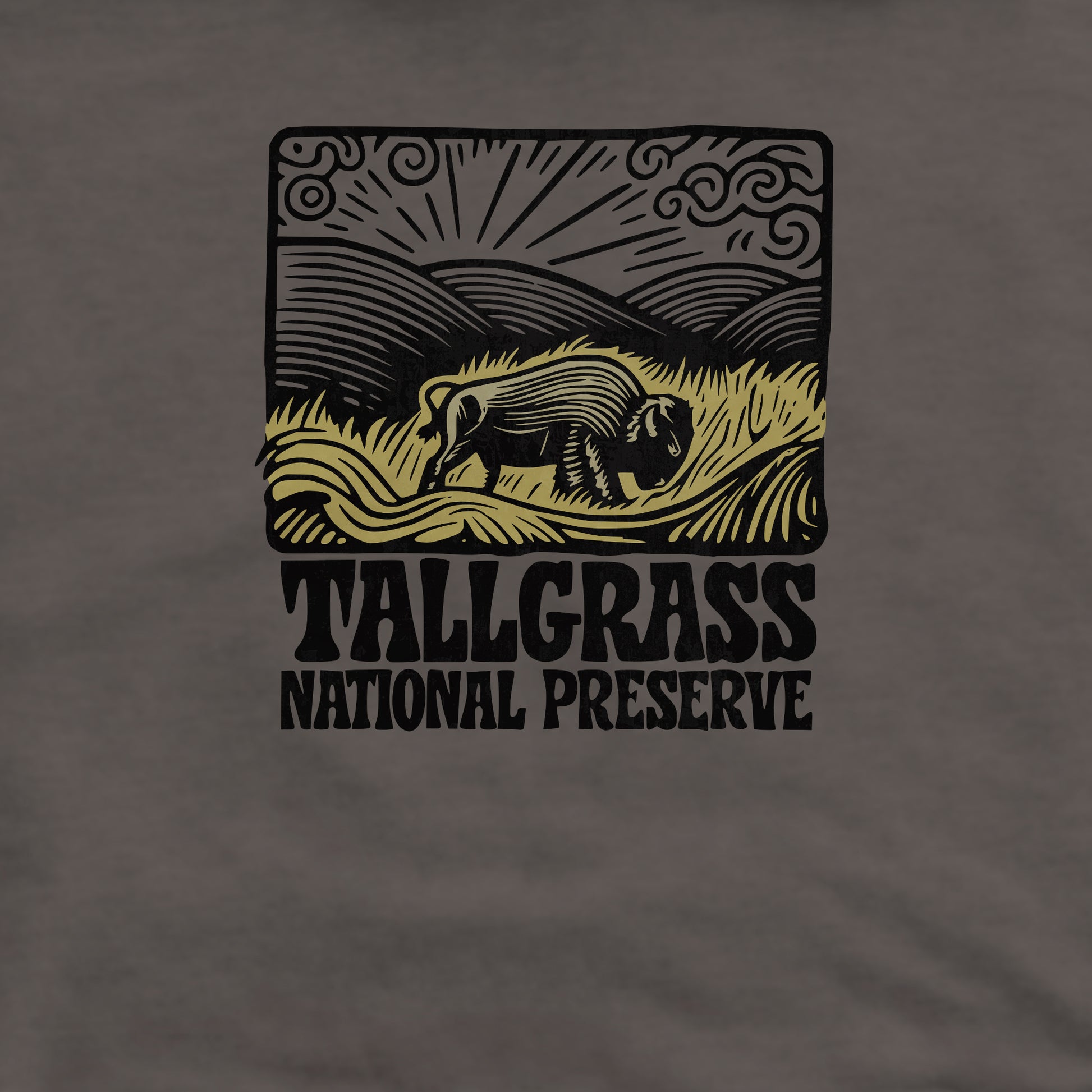 Tallgrass Prairie National Preserve Crewneck Sweatshirt Adventure and Outdoors Themed Sweatshirt