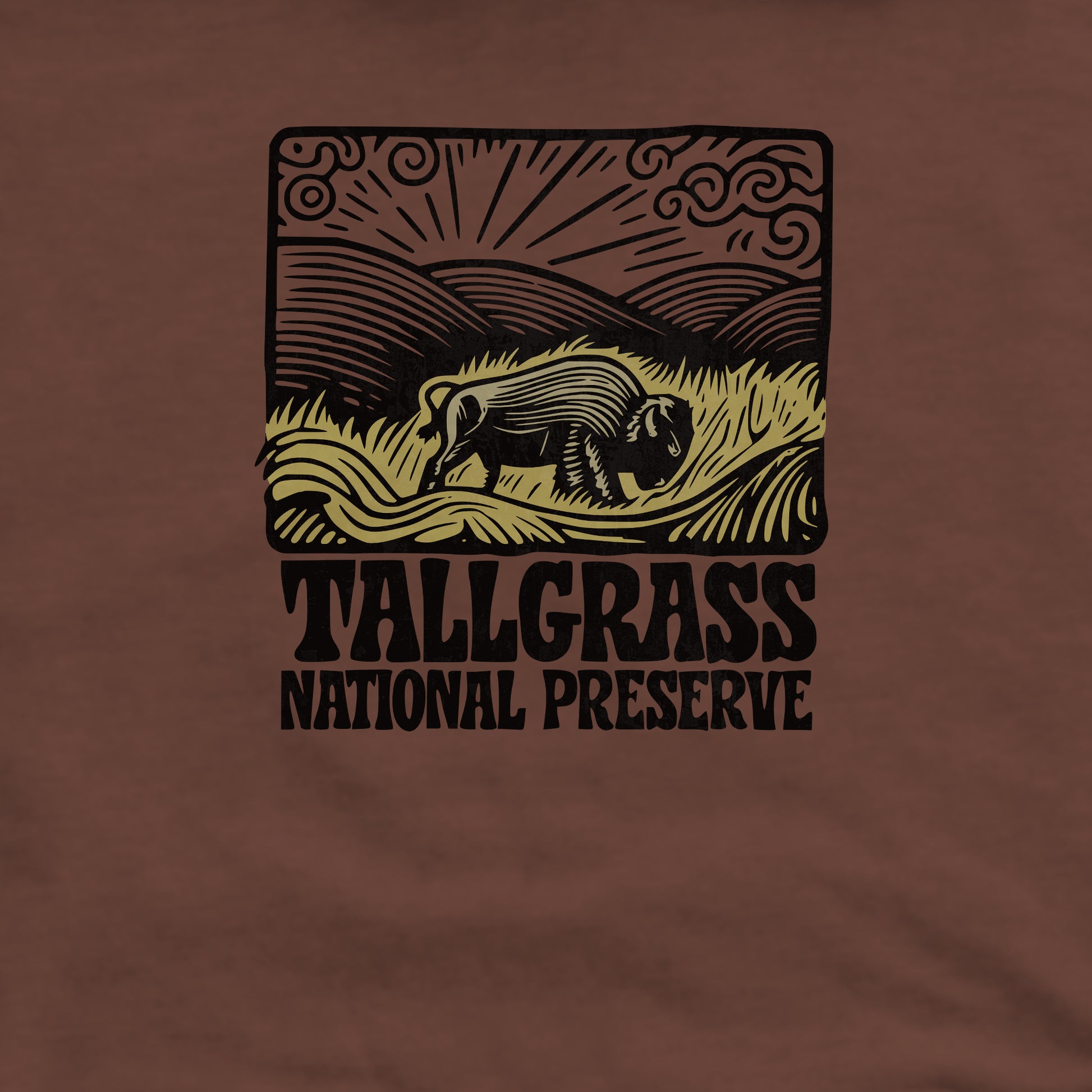 Tallgrass Prairie National Preserve Crewneck Sweatshirt Adventure and Outdoors Themed Sweatshirt