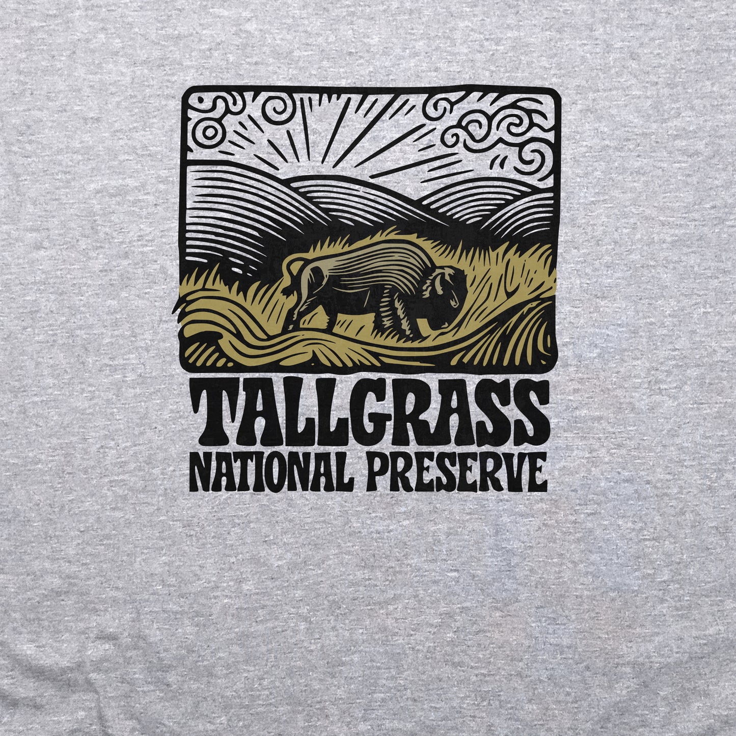 Tallgrass Prairie National Preserve Crewneck Sweatshirt Adventure and Outdoors Themed Sweatshirt