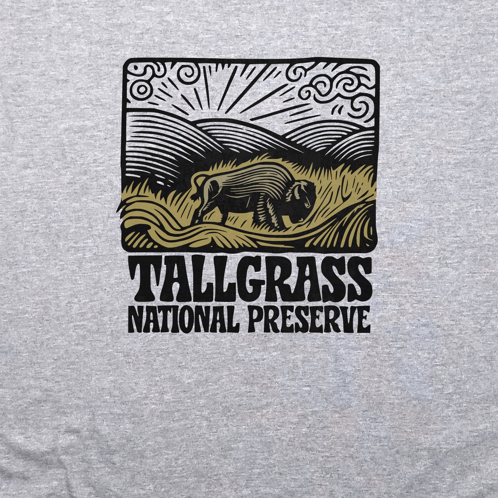 Tallgrass Prairie National Preserve Crewneck Sweatshirt Adventure and Outdoors Themed Sweatshirt