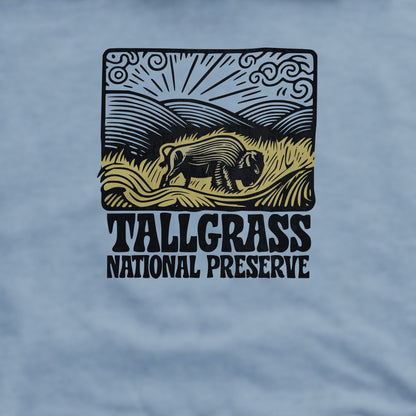 Tallgrass Prairie National Preserve Crewneck Sweatshirt Adventure and Outdoors Themed Sweatshirt