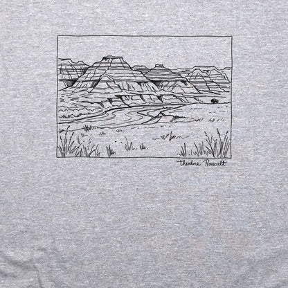 Theodore Roosevelt Line Drawing Crewneck Sweatshirt