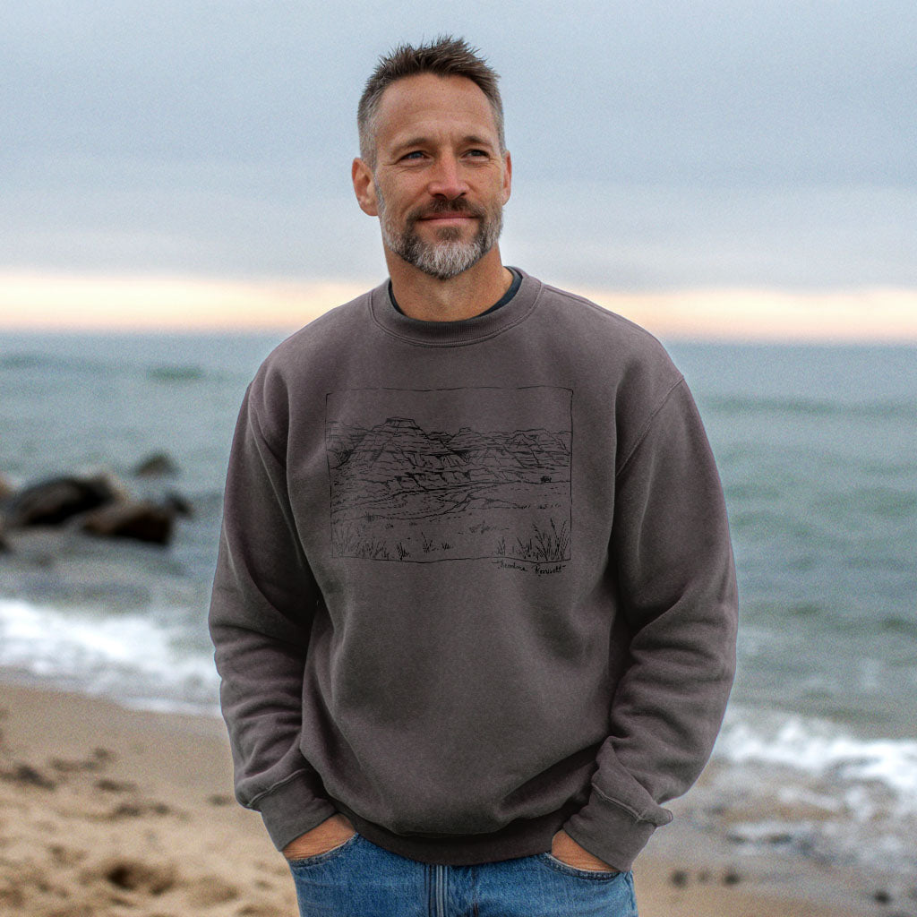 Theodore Roosevelt Line Drawing Crewneck Sweatshirt