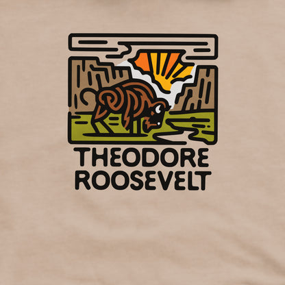 Theodore Roosevelt National Park Crewneck Sweatshirt Adventure and Outdoors Themed Sweatshirt