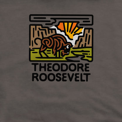 Theodore Roosevelt National Park Crewneck Sweatshirt Adventure and Outdoors Themed Sweatshirt