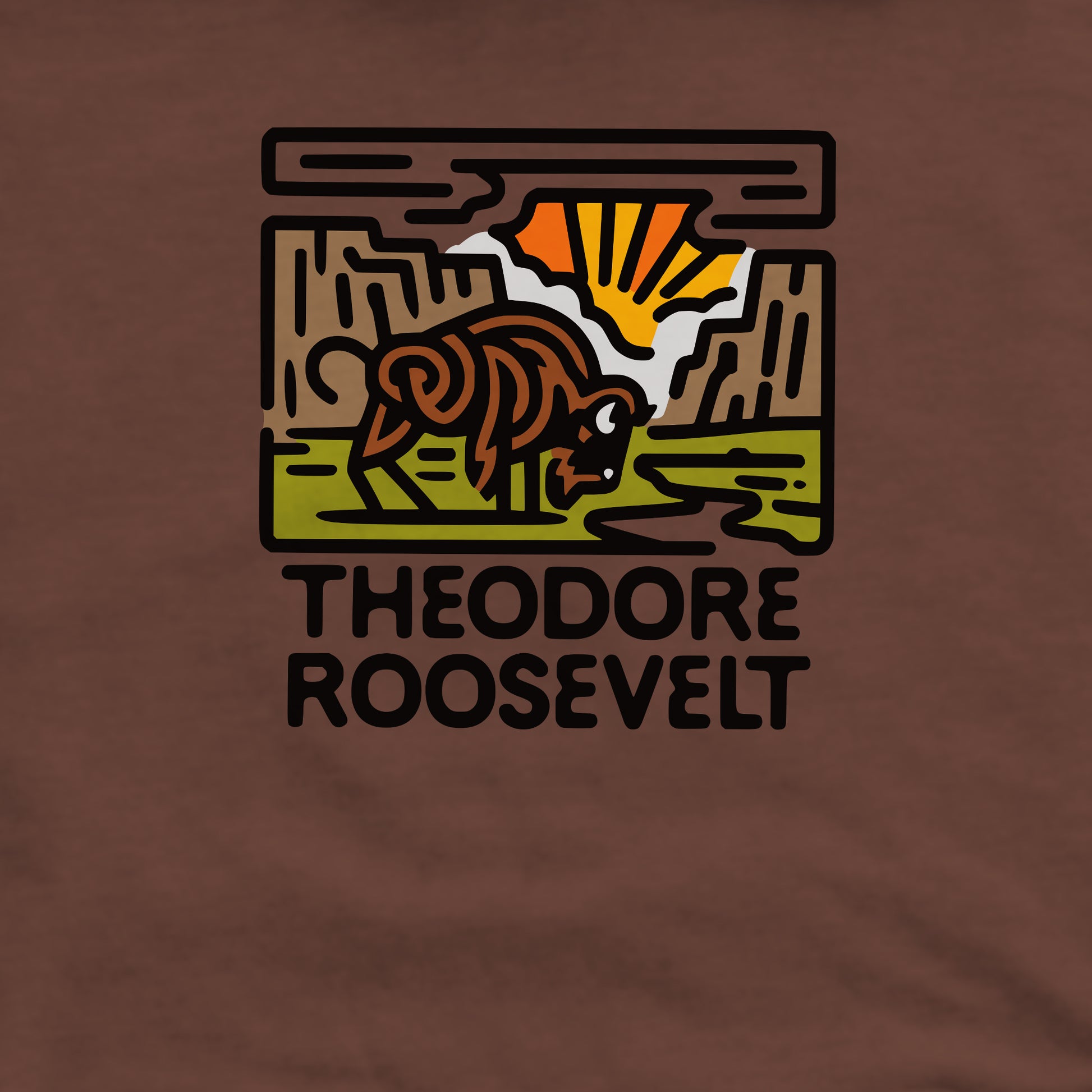 Theodore Roosevelt National Park Crewneck Sweatshirt Adventure and Outdoors Themed Sweatshirt