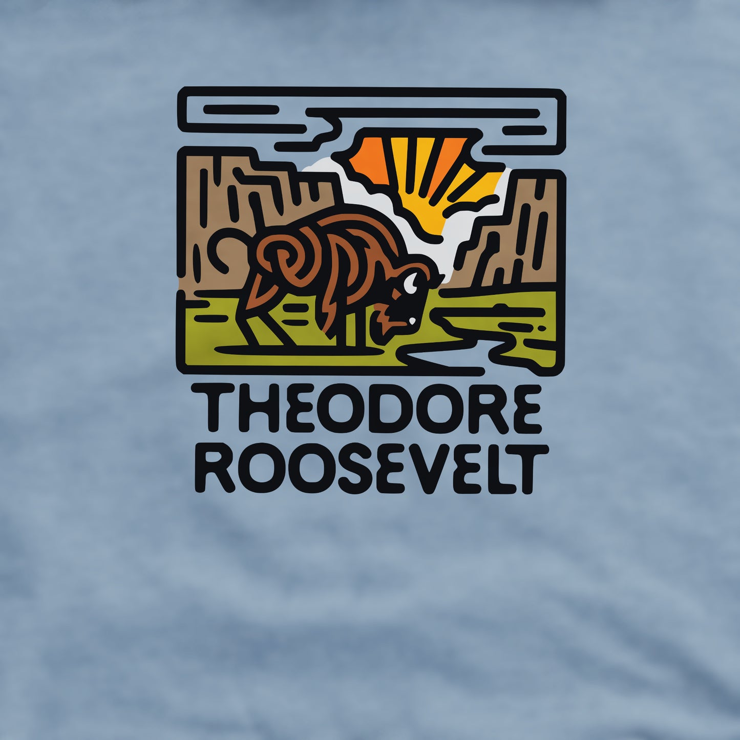 Theodore Roosevelt National Park Crewneck Sweatshirt Adventure and Outdoors Themed Sweatshirt