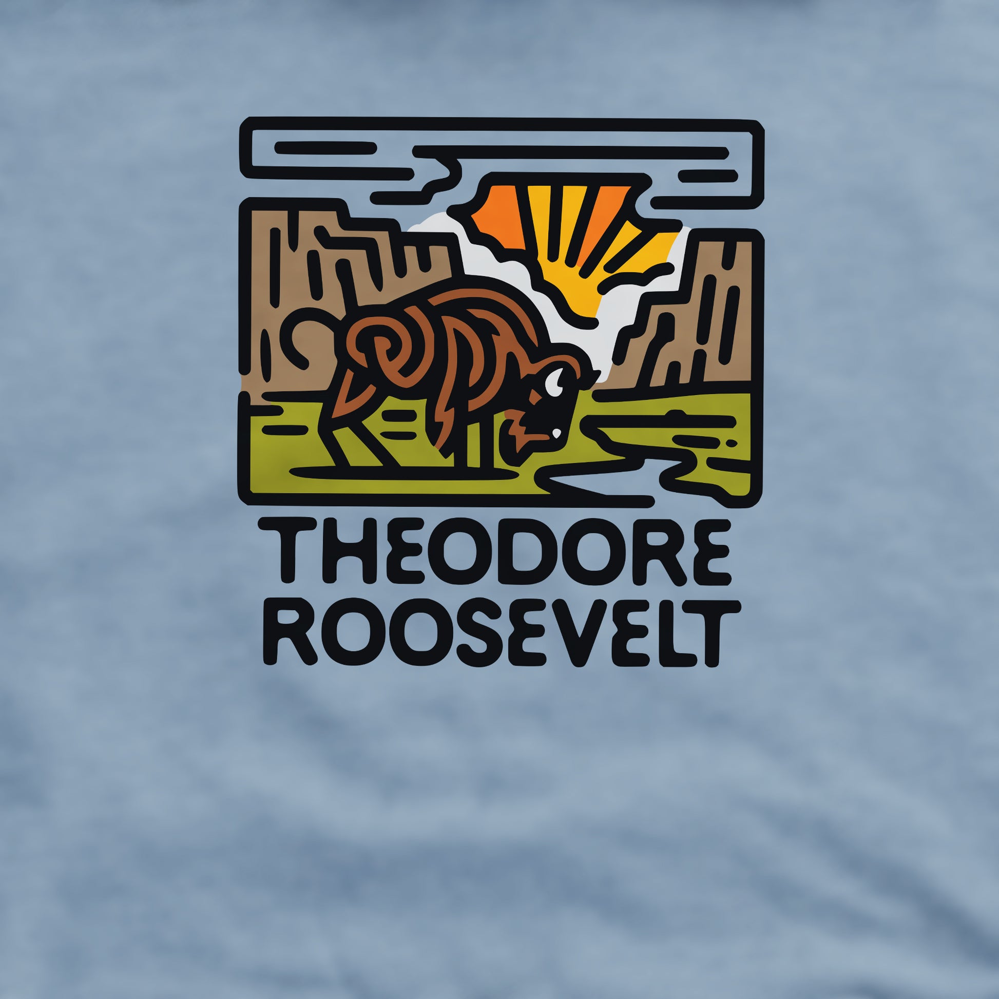 Theodore Roosevelt National Park Crewneck Sweatshirt Adventure and Outdoors Themed Sweatshirt