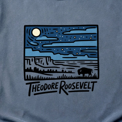 Theodore Roosevelt National Park at Night Cotton T-Shirt