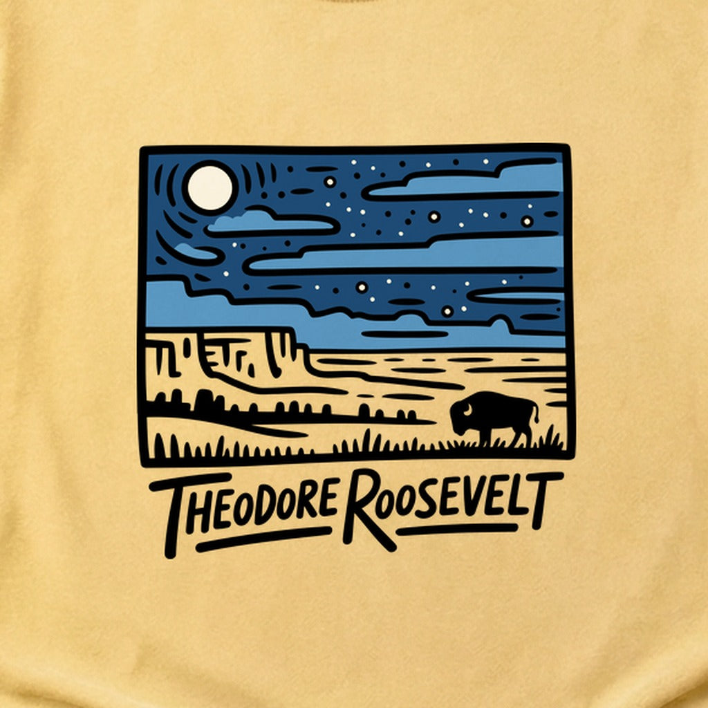 Theodore Roosevelt National Park at Night Cotton T-Shirt