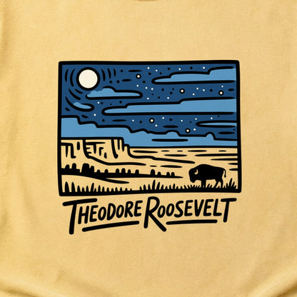 Theodore Roosevelt National Park at Night Cotton T-Shirt