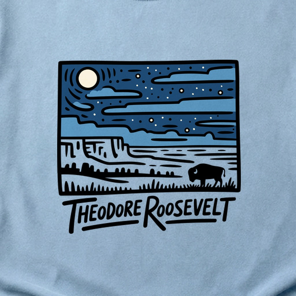 Theodore Roosevelt National Park at Night Cotton T-Shirt