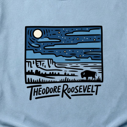 Theodore Roosevelt National Park at Night Cotton T-Shirt