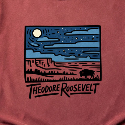 Theodore Roosevelt National Park at Night Cotton T-Shirt