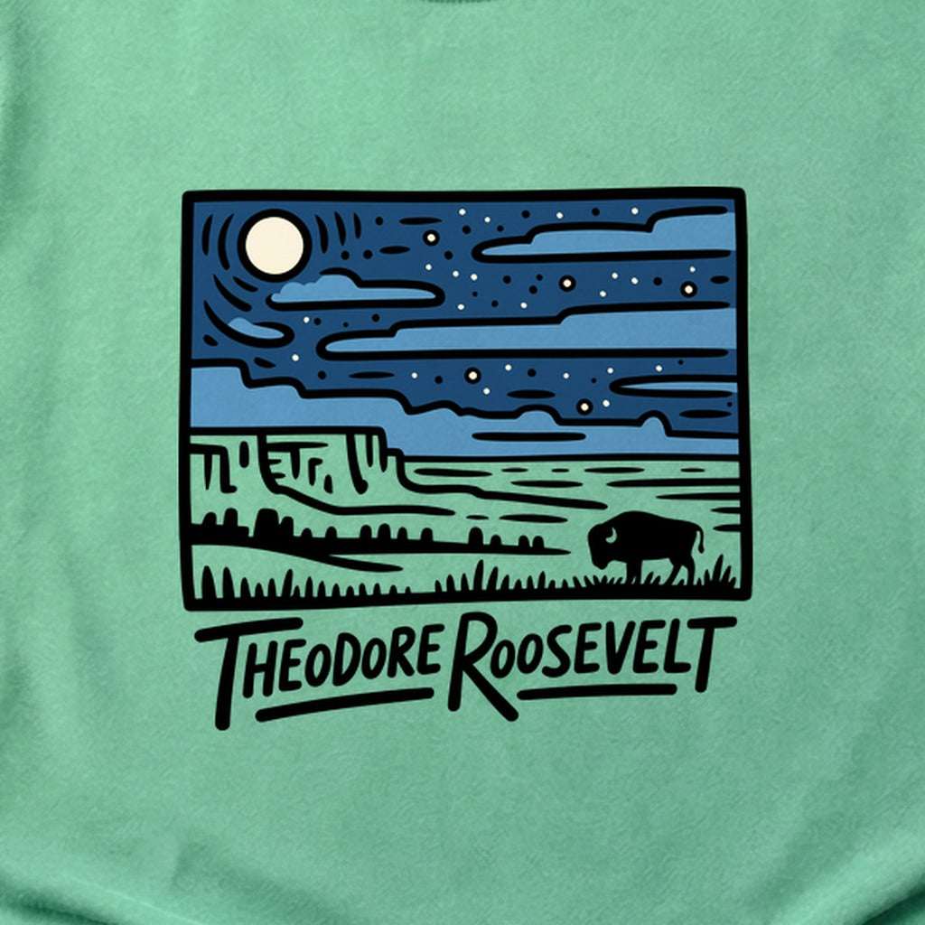 Theodore Roosevelt National Park at Night Cotton T-Shirt