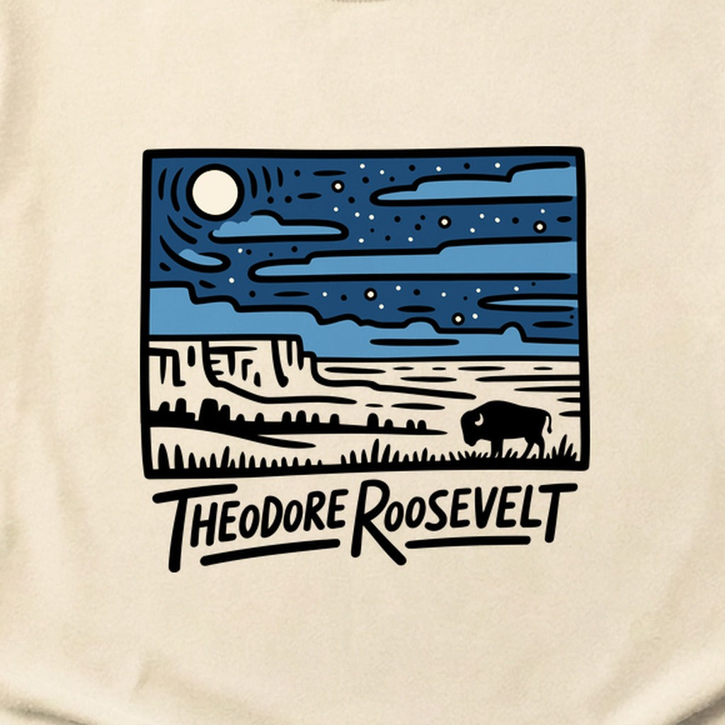 Theodore Roosevelt National Park at Night Cotton T-Shirt